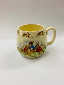 Royal Doulton Bunnykins Mug Wheelbarrow race