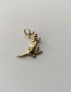 Silver Jewellery: Sterling Silver Boxing Kangaroo Charm