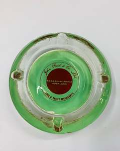 John Reid and co Auckland glass advertising ashtray