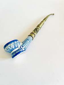 Porcelain and Metal Pipe