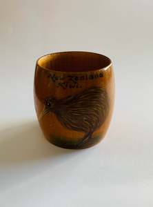 Maori Art Depot New Zealand Kiwi wooden napkin ring