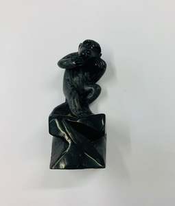 Black Onyx stone monkey