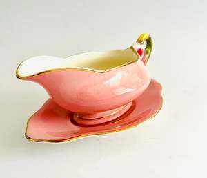 Royal Winton Petunia Gravy Boat and Plate