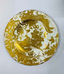 Plates And Platters: Royal Crown Derby Gold Aves dinner plate