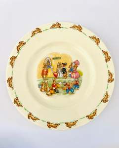 Childrens Gifts: Bunnykins Railway Tickets Plate
