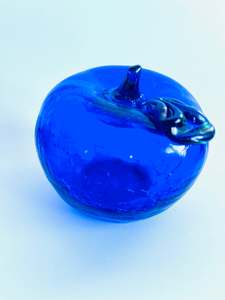 Blue Glass Apple
