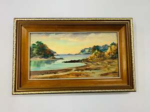 Edna Harnett oil painting Tutukaka