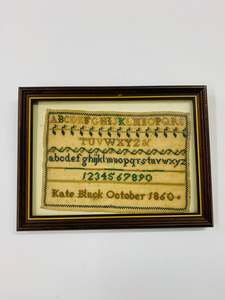 Small Antique Sampler 1860