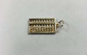 Silver Abacus charm