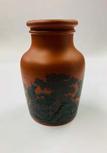 19th century Pratt ware pot