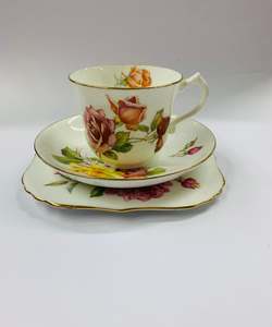Cups And Saucers: Hammersley Roses Trio