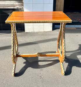 Furniture: Harp Style Coffee Table with Guilded edges