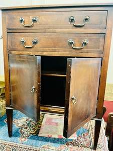 Furniture: Small Mahogany Cabinet