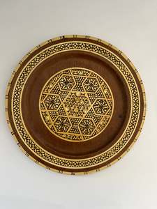 Clocks Mirrors And Frames: Sovereign Wood Round Wall Hanging