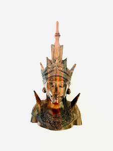 Home Decor: Small Wooden Indonesian Head
