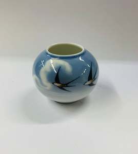 Royal Copenhagen flying birds vase