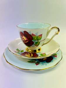 Cups And Saucers: Queen Anne “Opera” Trio