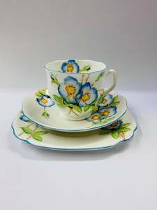 Cups And Saucers: Royal Albert Wild Rose trio