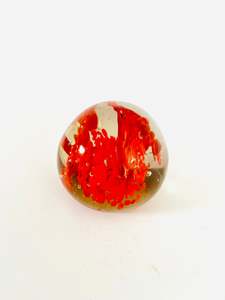 Misty Yellow and Orange Paperweight