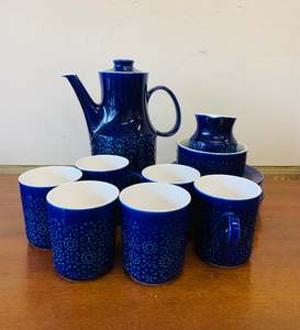15 piece retro coffee set