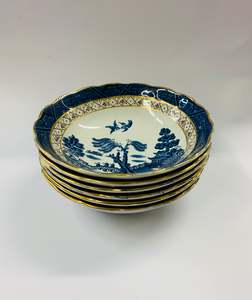 Booths Real Old Willow set of 6 dessert bowls