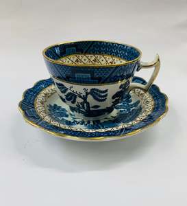 Chinaware: Booths Real Old Willow Cup and Saucer
