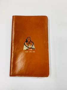 Maori Girl NZ vintage leather wallet