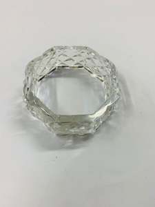 Cookware: Crystal napkin ring octagonal shape