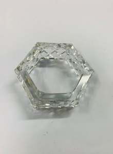 Crystal napkin ring 5 sides