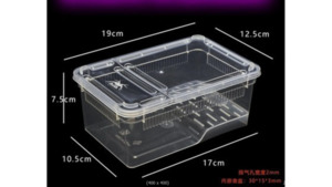 Enclosure: frog, isopods, Terrarium, Transparent, Insect Reptile Transport, Amphibious box