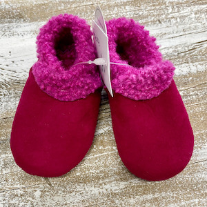 Blade Rose: Lambskin Booties Fuchsia Colour - Last Pair Size 2