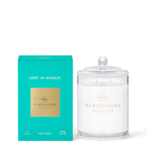 Glasshouse Fragrances Soy Candles: Glasshouse Fragrances LOST IN AMALFI 380g Triple Scented Soy Candle