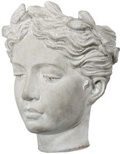 In Only And Special Order: Wall Mounted Visage Cement Statue Vase