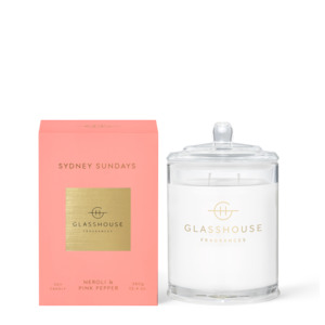 Glasshouse Fragrances SYDNEY SUNDAYS 380g Triple Scented Soy Candle