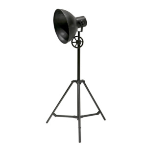In Only And Special Order: Chandri Metal Lamp - Black