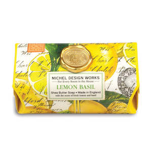 Michel Design Works Soap Bars: Michel Design Work Lemon Basil Large Soap Bar