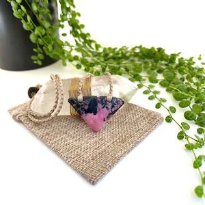 Rhodonite Breastplate Pendant