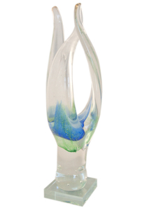 Art Glass Awards • & Engraving: Blue Moana Glass Award