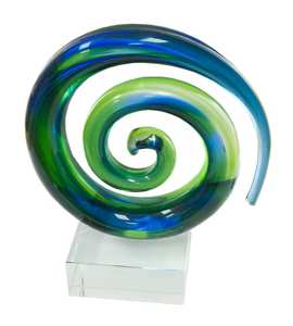 Art Glass Awards • & Engraving: Koru – Spiral