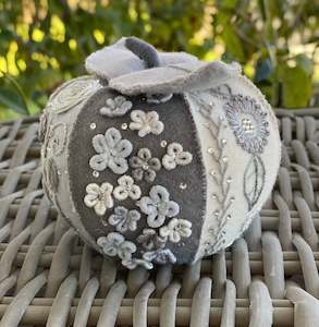 Sparkly Embroidered Autumn Apple Kit by Ngaire Montgomery-Williams