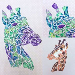 Apple Basket Patterns And Kits: Safari Series - George the Giraffe pattern designed by Tegan Montgomery-Williams