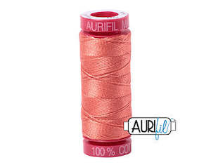 Aurifil Cotton Thread 12 Wt: Aurifil 12wt. 50 mtr spool. 6729 Tangerine Dream