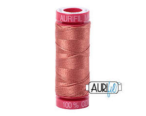 Aurifil 12wt. 50 mtr spool. 6728 Cinnabar
