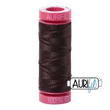 Aurifil Cotton Thread 12 Wt: Aurifil 12wt. 50 mtr spool. 5024 Dark Brown