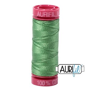 Aurifil Cotton Thread 12 Wt: Aurifil 12wt. 50 mtr spool. 5023 Medium Green