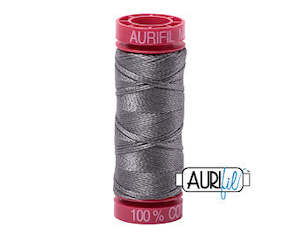 Aurifil 12wt. 50 mtr spool. 5004 Grey Smoke