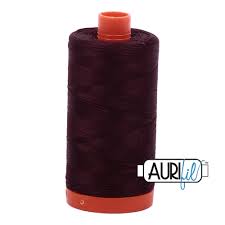 Aurifil 50 WT Cotton Thread Colour: Very dark brown 2465