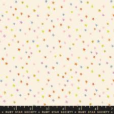 Starry by Ruby Star Starry - Small multi stars on cream