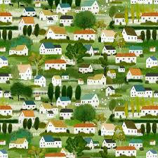 Childrens Prints: Sunday Drive - Village