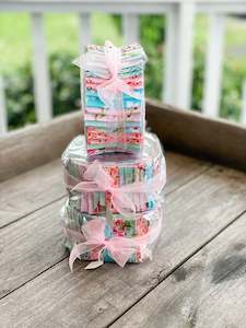 Jelly Rolls: Soft Bright Pink and Aqua Jelly Roll